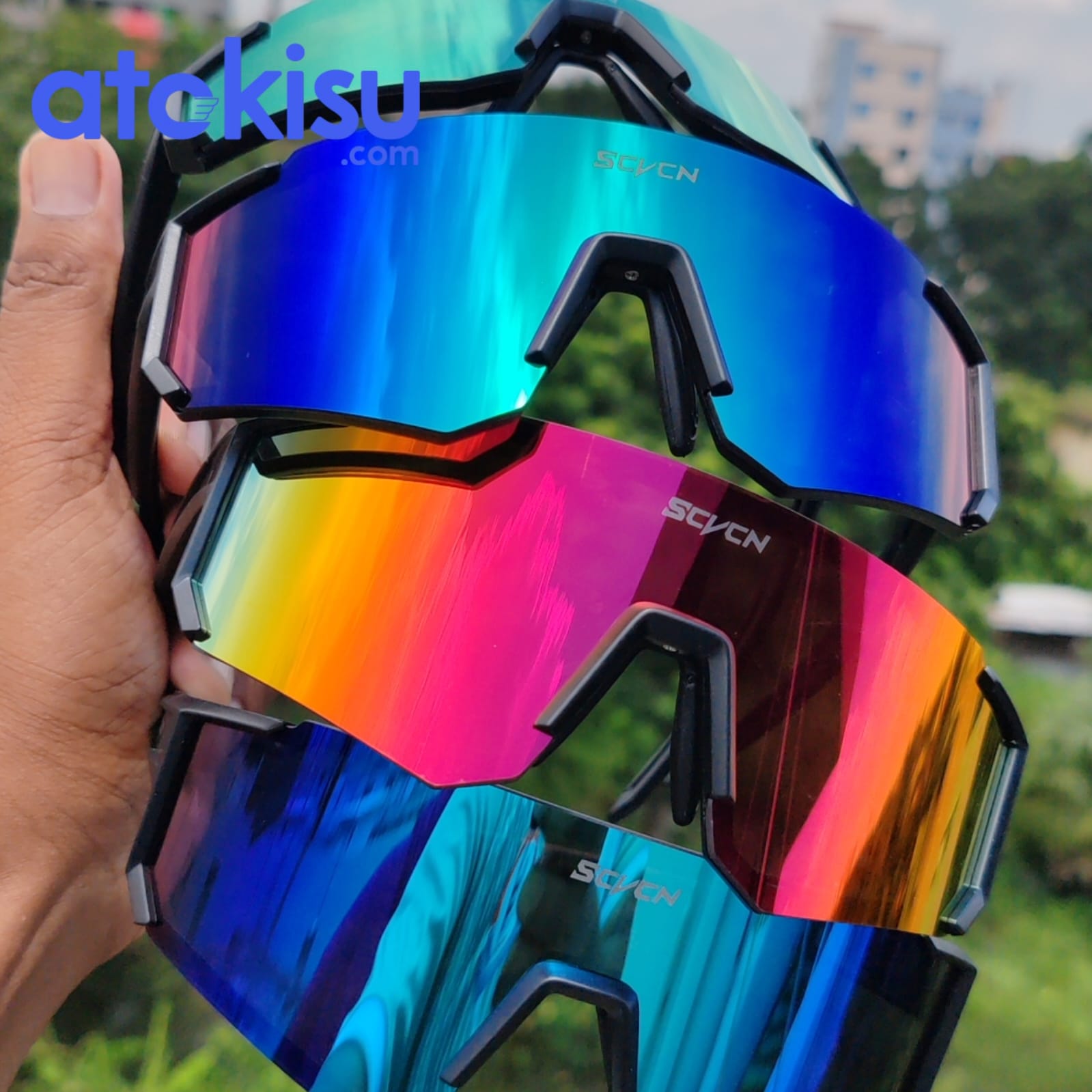 A157- SCVCN Sunglass for outdoor Sports, cycling, run, Cricket with premium Box